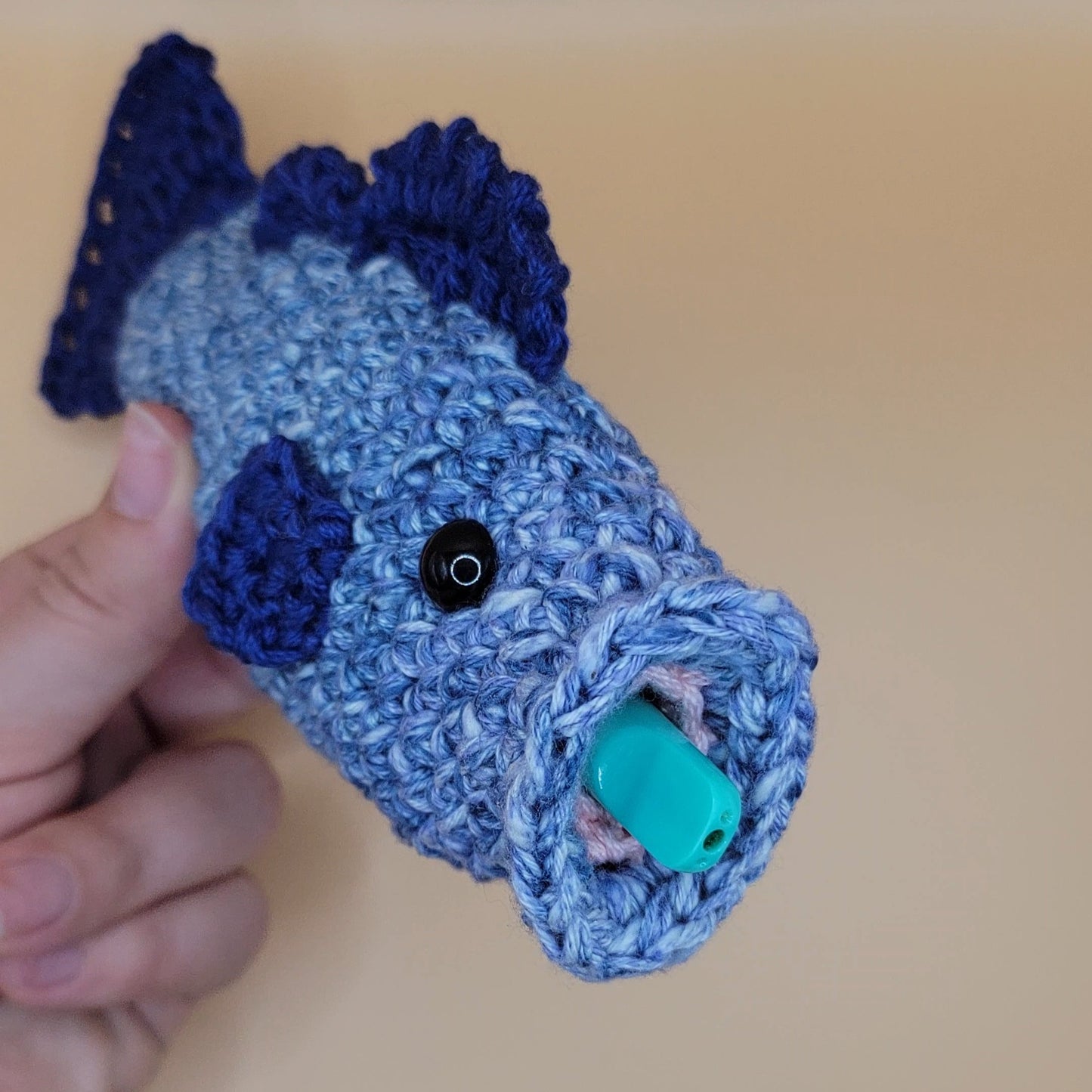 Puff Puff Bass Penjamin Pocket - Pens, Italian Cotton, Blue Speckled