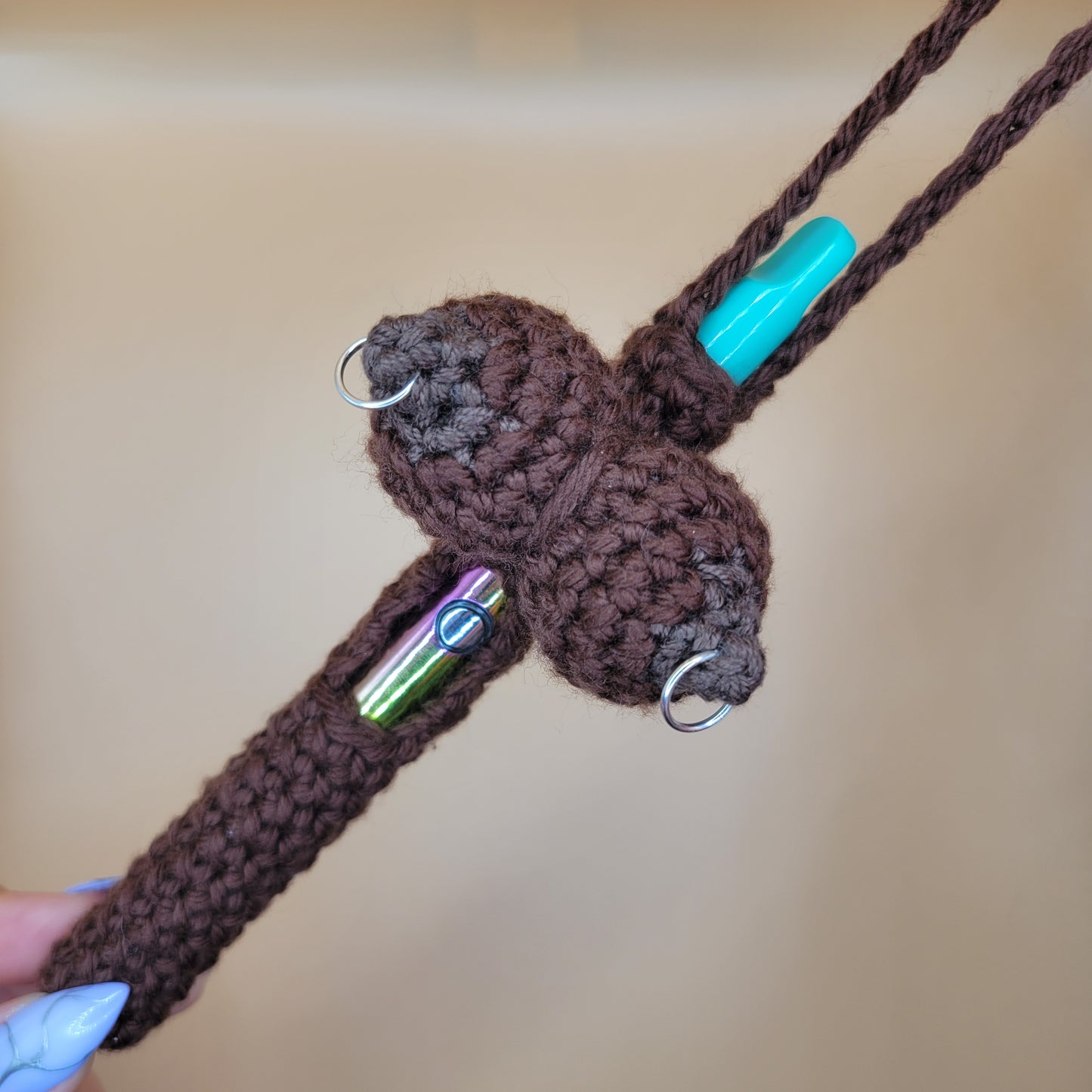 Penelope Pocket - Pens, Keychain, Dark Skin