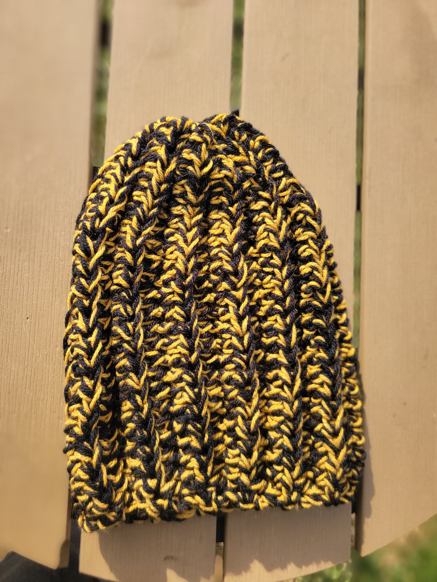 Winter Hat (Black and Gold)