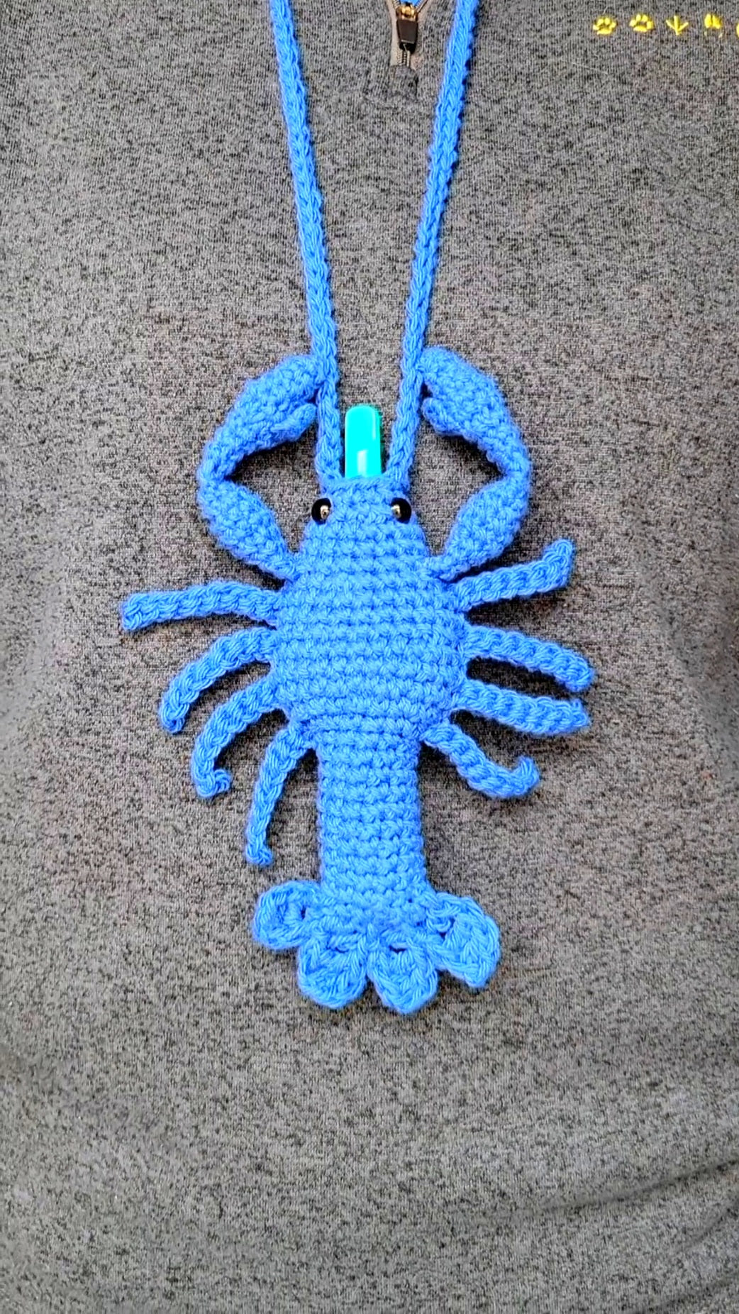 Blue Larry the Lobster Penjamin Pocket