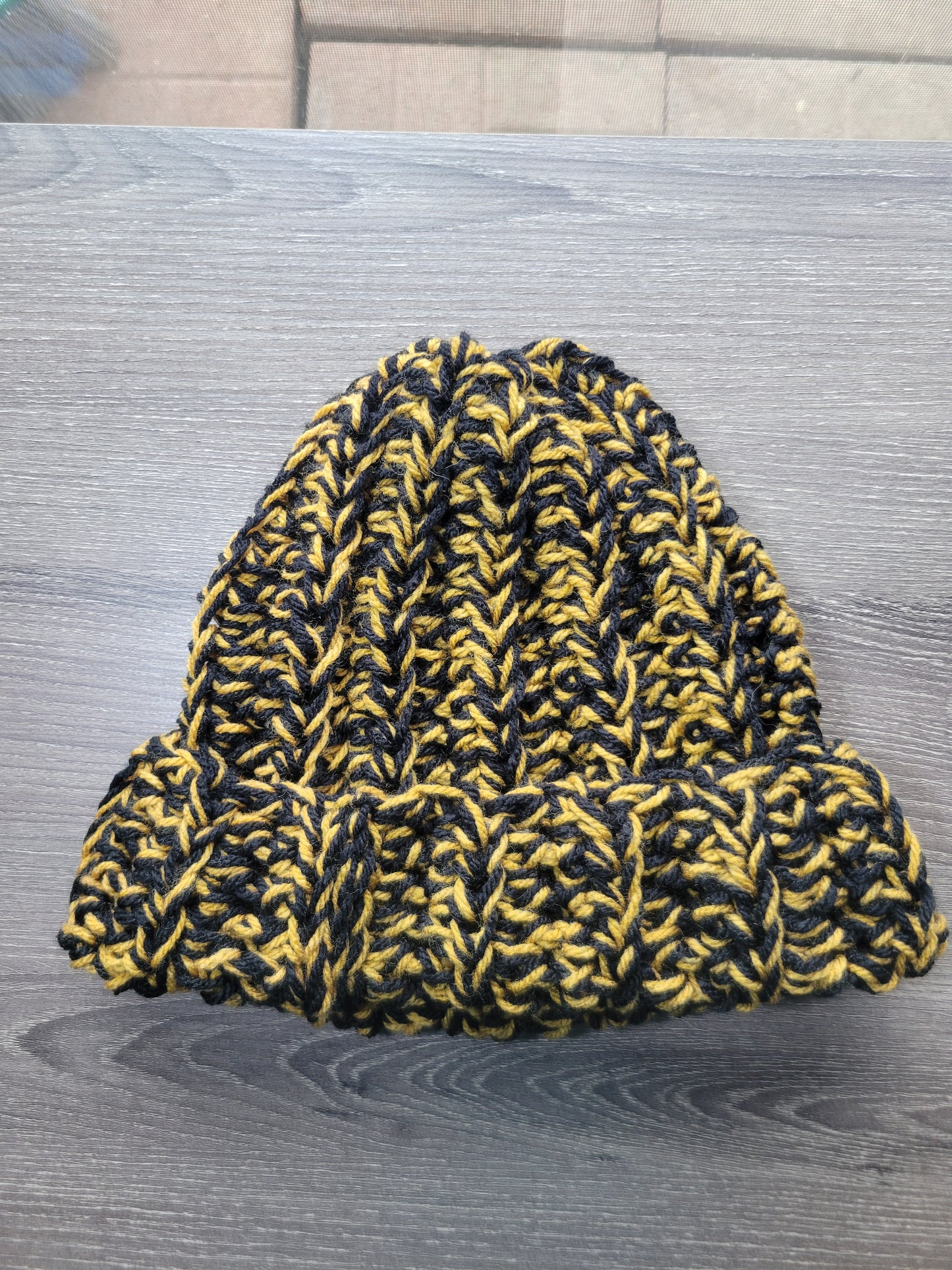 Winter Hat (Black and Gold)