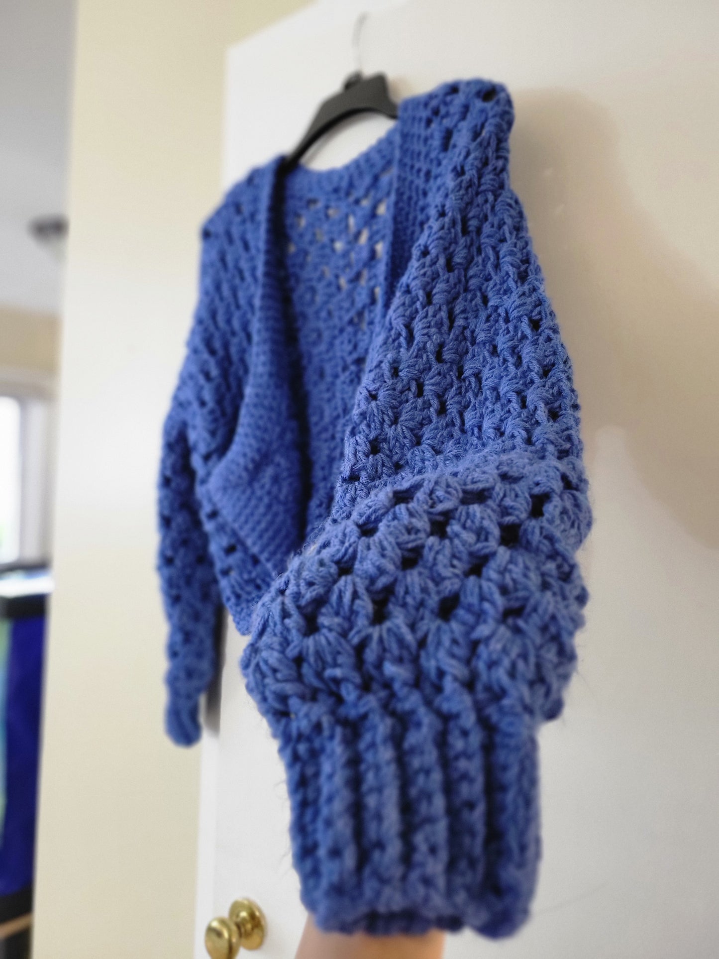 Blue Chunky Cardigan