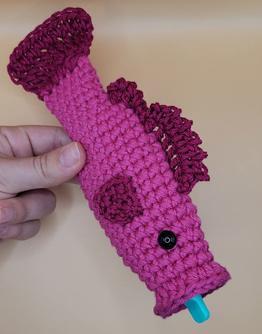 Puff Puff Bass Penjamin Pocket - Pens, Extra-Sturdy Pima Cotton, Hot Pink & Magenta