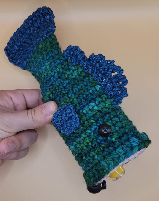 Largemouth Puff Puff Bass Penjamin Pocket, Wool, Crystal Ocean
