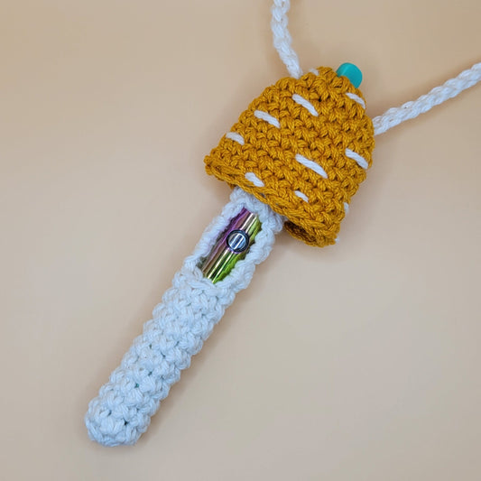 Mushroom Penjamin Pocket - Gold, Pen Battery, Bag Charm