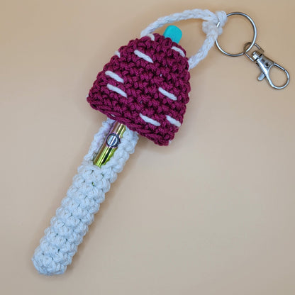 Mushroom Penjamin Pocket - Magenta, Pen Battery, Keychain