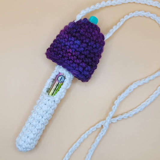 Mushroom Penjamin Pocket - Wool Cap, Purple Midnight, Pen Battery, Lanyard