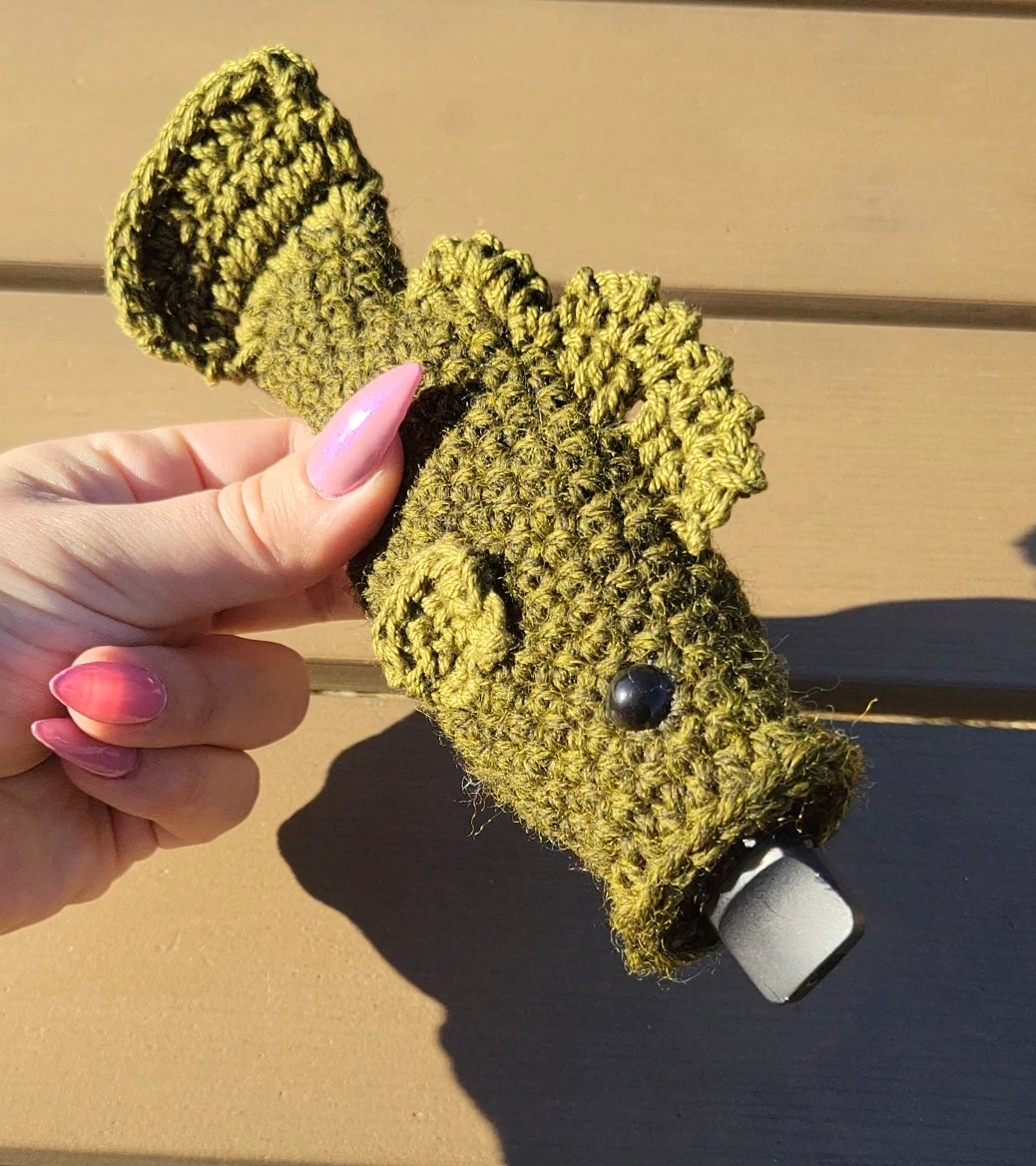 Puff Puff Bass Penjamin Pocket - Pods/Puffco Pivot, Olive Green, Wool